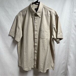 Van Heusen Tan Casual Button‎ Down Shirt